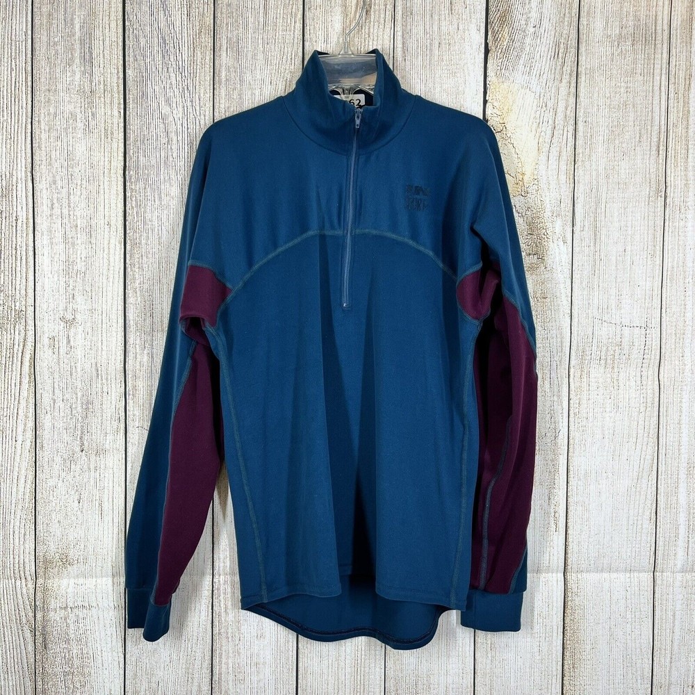 Polartec Women’s  IN SPORTS Size Small Active Wear Top Teal Green Pink 1/4 Zip